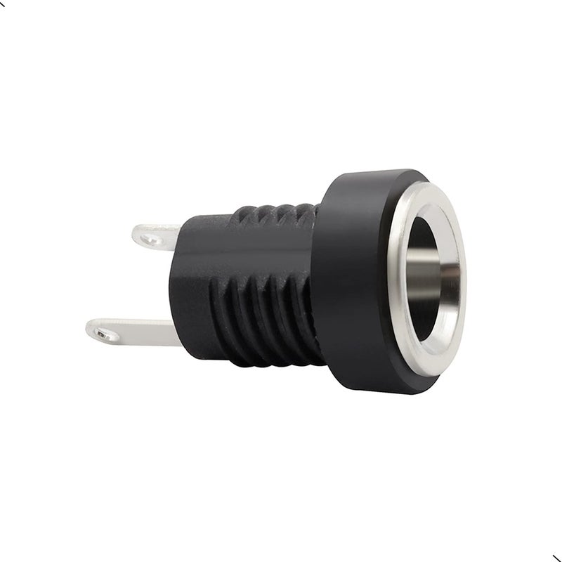 ThreeBulls 12 Pieces 5.5mmx2.1mm 2 Pins DC Power Jack Female Panel Mounting Connector Socket - Image 3